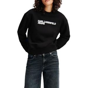KARL LAGERFELD JEANS Klj Reg Essential Logo Sweat Sweater Dames, WHITE,L