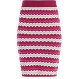 faina Rok  crème / lichtbeige / fuchsia / donkerroze