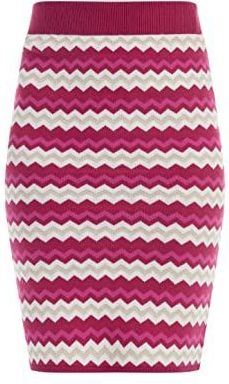 faina Rok  crème / lichtbeige / fuchsia / donkerroze