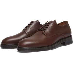 Selected Homme SLHBLAKE Leather Derby Shoe Noos Derbyschoenen, Demitasse, 40 EU, Demitbeker., 40 EU