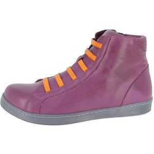 Andrea Conti Dames High Top sneakers, pruim/oranje, 38 EU, pruim orange, 38 EU