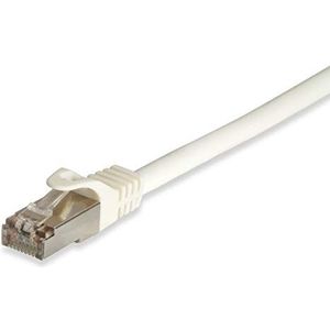 Equip Patchkabel RJ45 Cat6A Pro S/FTP (S-STP) Cat7 ruwe kabel Poybeutel 3,00 m Wit