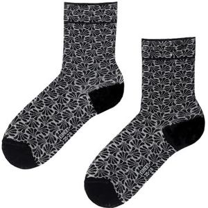 KUNERT Dames Sok ORNAMENTAL CITYNIGHT Fashion Black 39-42, zwart, 39-42 EU