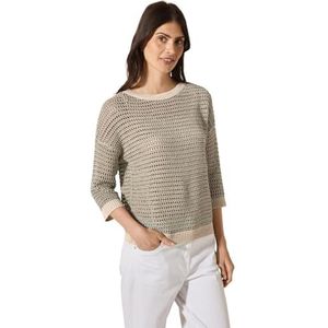 Cecil - Dames Trui - Beige - Glinsterende Structuur