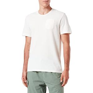TOM TAILOR Uomini T-shirt met borstzak 1031593, 29795 - Light Beige Structured Stripe, XXL