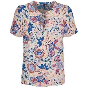 VERO MODA Dames Vmmenny String Ss Top WVN Ga, Silver Lining/Aop: Hayda, XS