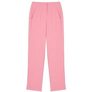 IPEKYOL Broek met hoge taille voor dames, roze, 60