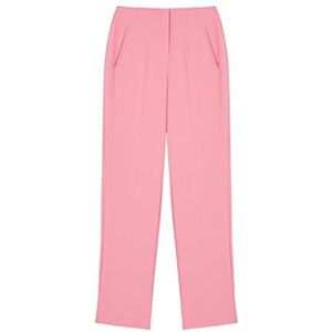 IPEKYOL Broek met hoge taille voor dames, roze, 60