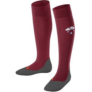 FALKE Unisex Kids Active Rainboot duurzame lyocell wol kindersokken ademend dik tegen zweet voor actieve 1 paar sokken, rood (Ruby 8830), 35-38