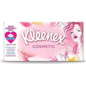 Kleenex Cosmetic cosmeticadoekjes, per stuk verpakt (1 x 80 doekjes)