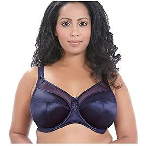 Goddess Keira gestreepte beugelbeha voor dames, volledige dekking, Blauw, 105K