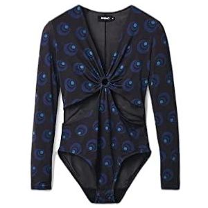 Desigual Body Blouse voor dames, blauw, XS