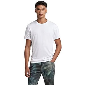 G-STAR RAW Heren Back Photo Print R T-shirt, Wit (White D23165-336-110), L, wit (White D23165-336-110), L