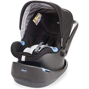 Chicco 07079580410000 babyschaal Oasys 0+, babydrager, met stoelverkleiner standaard basis, afdekking, verstelbaar hoofdeinde, zwart