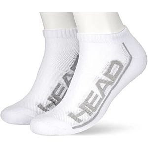 HEAD Unisex Performance Sneaker Trainer Socks, wit, 39 EU