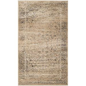 SAFAVIEH Traditioneel tapijt voor woonkamer, eetkamer, slaapkamer - vintage collectie, korte pool, warm beige, 99 x 170 cm