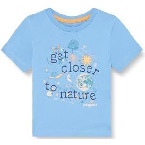 Patagonia T-shirt voor baby, regenerative organic, gecertificeerd katoen graphic, T-shirt Grow Closer: Blue Bird 12M, uniseks, kinderen, Grow Closer: Blue Bird, 12 meses