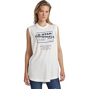 G-STAR RAW, Lash Originals Loose tanktop voor dames, wit (Milk 4107-111), XXS