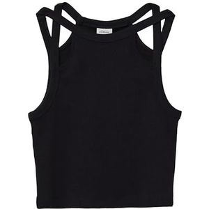 T-shirt - Katoenblend - Mouwloos - Ronde Hals - Slim-Fit Ontwerp