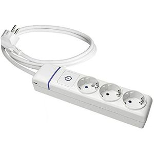 Meervoudige stekkerdoos met 3 stopcontacten T/TL met lichtschakelaar, 1,5 m kabel 8013 PIL SOLERA