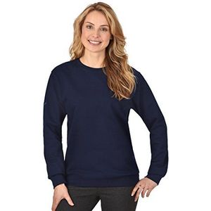 Trigema Sweatshirt voor dames van biologisch katoen, Navy-C2c, 3XL