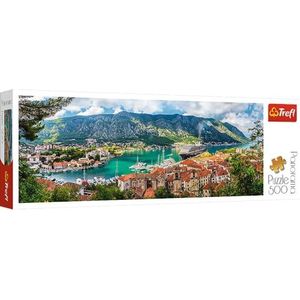 Trefl Puzzel, Kotor, Montenegro, 500 elementen, Panorama, Premium kwaliteit, voor volwassenen en kinderen vanaf 10 jaar