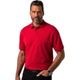 JP1880 - Poloshirt - Rood - Kwartmouw - Normale Pasvorm