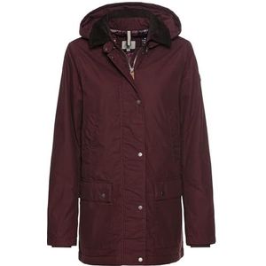 camel active Waxjas voor dames met afneembare capuchon, donkerrood, 42