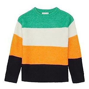 TOM TAILOR Gebreide trui voor jongens met strepen, 32594-oranje multicolor Knit Stripe, 104/110 cm