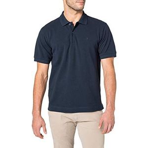 Seidensticker Poloshirt voor heren, piqué, regular fit, gemakkelijk te strijken, polokraag, korte mouwen, 100% katoen, Donkerblauw, XXL