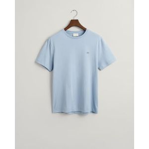 GANT Reg Shield SS T-shirt voor heren, Dove Blue, 4XL