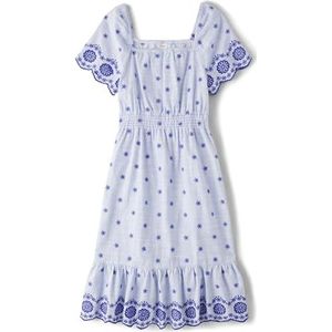 Gymboree Bijpassende jurken voor meisjes, mama, Navy Narrows-volwassen, L