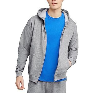 Hanes Heren Hoody - grijs - XL