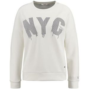 Key Largo - Brooklyn Round - Damessweatshirt - Gebroken Wit - Ruime Pasvorm
