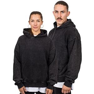 Blackskies Oversized Heavyweight Hoodie Sweater | Streetwear Luxe Sweats Heren Dames Trui Sweatshirt Sweater - Zwart Vintage - Medium