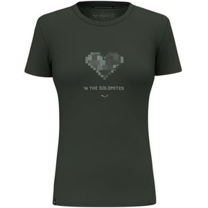 Salewa Pure Heart Dry T-Shirt Vrouwen, Groen, XXS