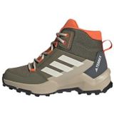 adidas Uniseks-Kind TERREX AX4R MID HIKING SHOES, Olive Strata/Wonder White/Orange, 31 EU