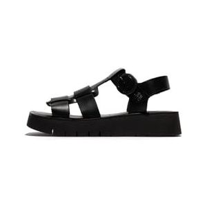 Fly London Dames SUDY246FLY Sandaal, Zwart, 3 UK, Zwart, 36 EU