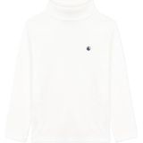 Petit Bateau Kindertrui van katoen, effen, Marshmallow, 3 Jaren