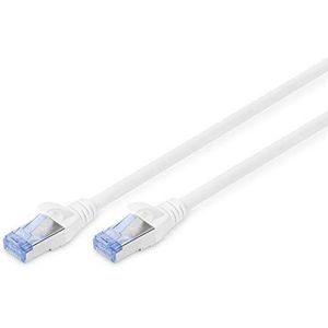 DIGITUS LAN kabel Cat 5e - 2m - RJ45 netwerkkabel - SF/UTP afgeschermd - Compatibel met Cat-6 & Cat-6A - Grijs