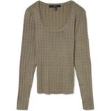 Vmwillow - Gebreide Pullover - U-Hals - Lange Mouwen - Regular Fit