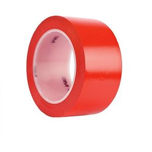 3M 471 Hoogwaardig zacht PVC-plakband, 102 mm x 33 m, rood (8 stuks)