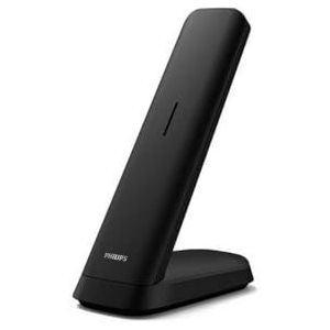 Philips M4701B/12 draadloze DECT-telefoon, 4,6 cm (4,6 inch), LCD-display, achtergrondverlichting, Agenda 50 cijfers, handsfree, programmeerbare toetsen, HQ-geluid - zwart (compatibel: ES door)