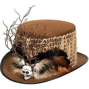 Boland 72257 - hoed Voodoo Ayida, hoofdbedekking, steampunk, wondergenezer, kostuum, carnaval, themafeest, Halloween