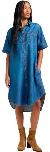 All Purpose - A-lijn Jurk - Denim - 100 Procent Katoen