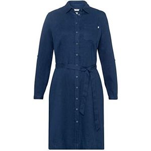 BRAX Damesstijl Gillian linnen jurk, blauw, 38