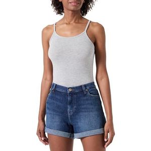 7 For All Mankind Mid Roll Shorts Sea Star, Donkerblauw, 27