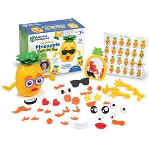 Learning Resources Ananas-emotieset – Luxe uitvoering, sociaal-emotioneel speelgoed voor peuters, zintuiglijk speelgoed voor autistische kinderen, oefenen met uitdrukken, therapiematerialen, 3+