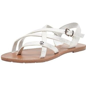 CHATTAWAK 11MARGOTSARGENT39, platte damessandalen, s.zilver, 39 EU, S, zilverkleurig, 39 EU