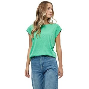 Minus Leti T-shirt met ronde hals en kapmouwen | Groene T-shirts voor dames VK | Lente T-shirt | Maat L